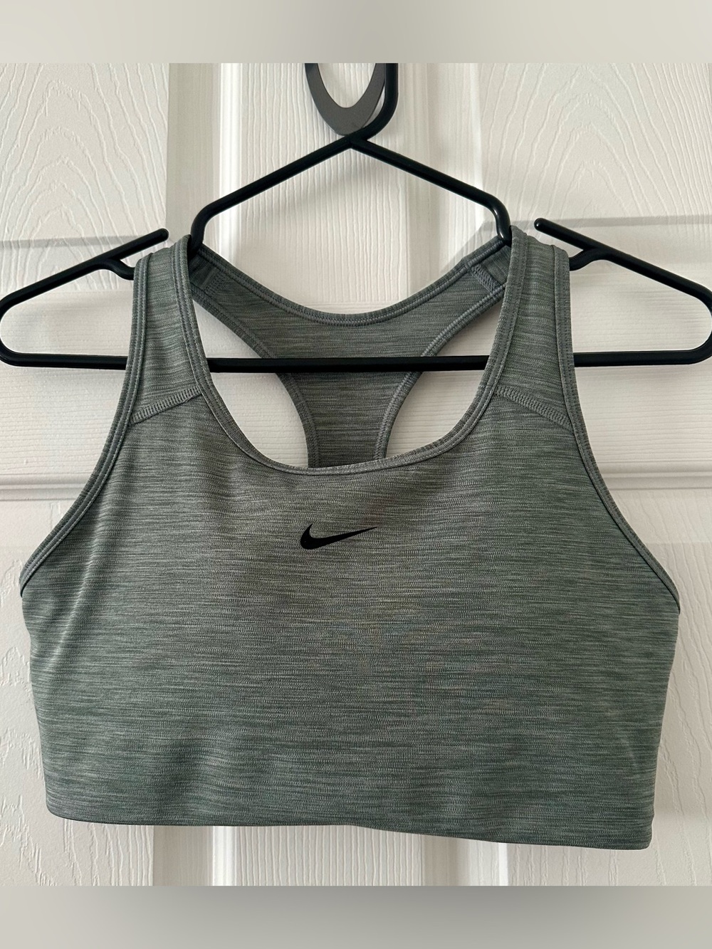 Nike Olive Green Heather Racerback Sports Bra
